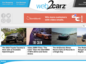 'web2carz.com' screenshot