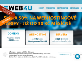 'web4u.cz' screenshot