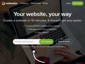 'webador.com' screenshot