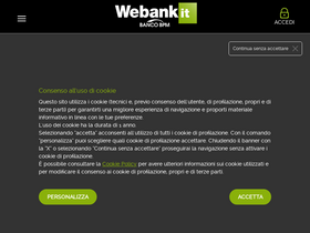 'webank.it' screenshot
