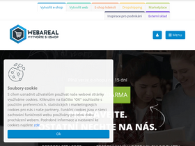 'webareal.cz' screenshot