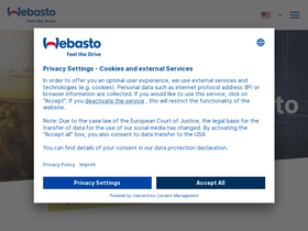 'webasto-comfort.com' screenshot