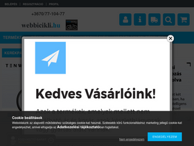 'webbicikli.hu' screenshot