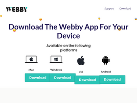 'webby.app' screenshot