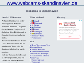 'webcams-skandinavien.de' screenshot