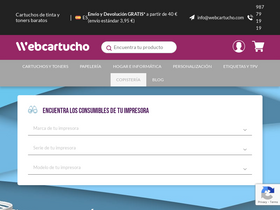 'webcartucho.com' screenshot