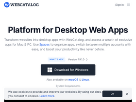 'webcatalog.io' screenshot