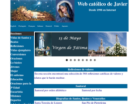 'webcatolicodejavier.org' screenshot