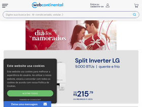 'webcontinental.com.br' screenshot