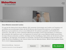 'weberhaus.de' screenshot