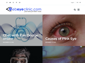 'webeyeclinic.com' screenshot