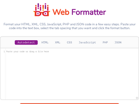 'webformatter.com' screenshot