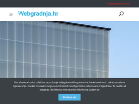'webgradnja.hr' screenshot