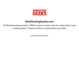'webhostinggeeks.com' screenshot