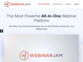 'webinarjam.com' screenshot