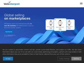 'webinterpret.com' screenshot