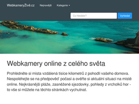 'webkameryzive.cz' screenshot
