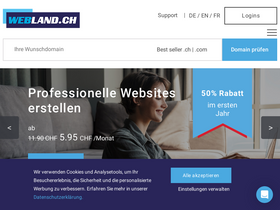 'webland.ch' screenshot