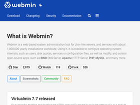 'webmin.com' screenshot