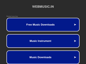 'webmusic.in' screenshot
