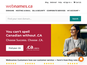 'webnames.ca' screenshot