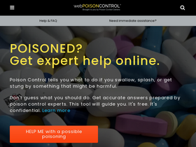 'webpoisoncontrol.org' screenshot