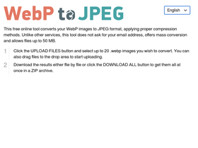 'webptojpeg.com' screenshot