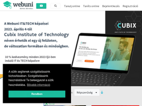 'webuni.hu' screenshot