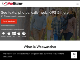 'webwatcher.com' screenshot