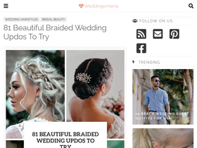 'weddingomania.com' screenshot