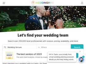 'weddingwire.com' screenshot