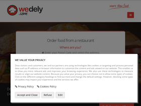 'wedely.com' screenshot