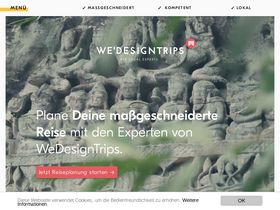 'wedesigntrips.com' screenshot