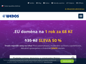 'wedos.cz' screenshot