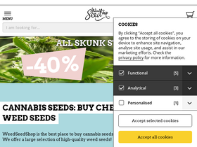 'weedseedshop.com' screenshot
