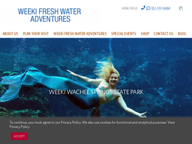 'weekiwachee.com' screenshot