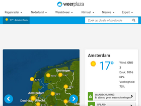 'weerplaza.nl' screenshot