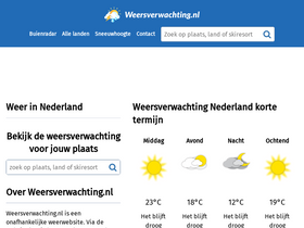 'weersverwachting.nl' screenshot