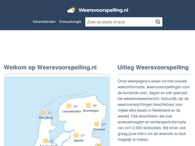 'weersvoorspelling.nl' screenshot