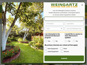 'weingartz.com' screenshot