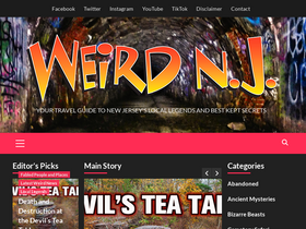 'weirdnj.com' screenshot