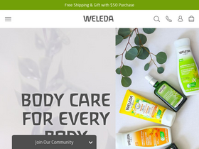 'weleda.com' screenshot