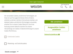 'weleda.de' screenshot