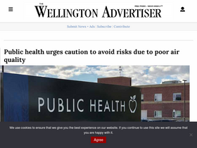 'wellingtonadvertiser.com' screenshot