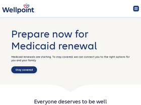 'wellpoint.com' screenshot