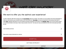 'weltderwunder.de' screenshot
