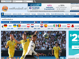 'weltfussball.at' screenshot