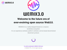 'wemixnetwork.com' screenshot