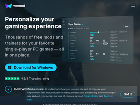 'wemod.com' screenshot