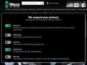 'wera.de' screenshot